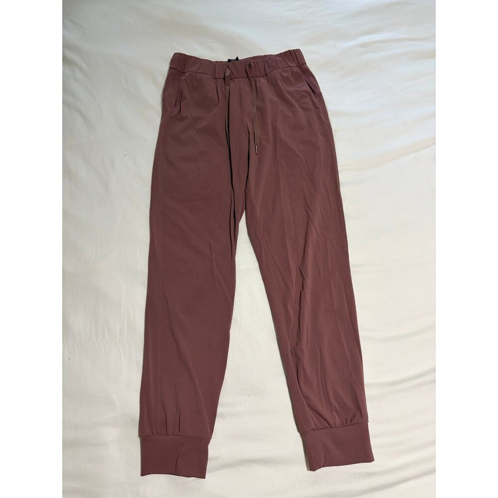 Ajisai Women's Jogger Pants Mauve Dusty Rose Size S Drawstring Pockets Lounge